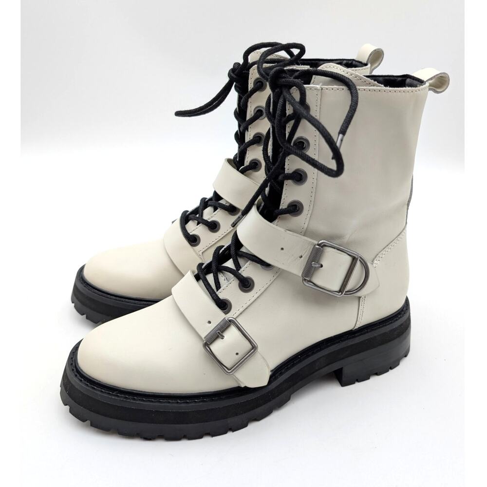 Dolce Vita Ronson Lace-Up Ankle Boot Women's Off White Size US7 EU37.5